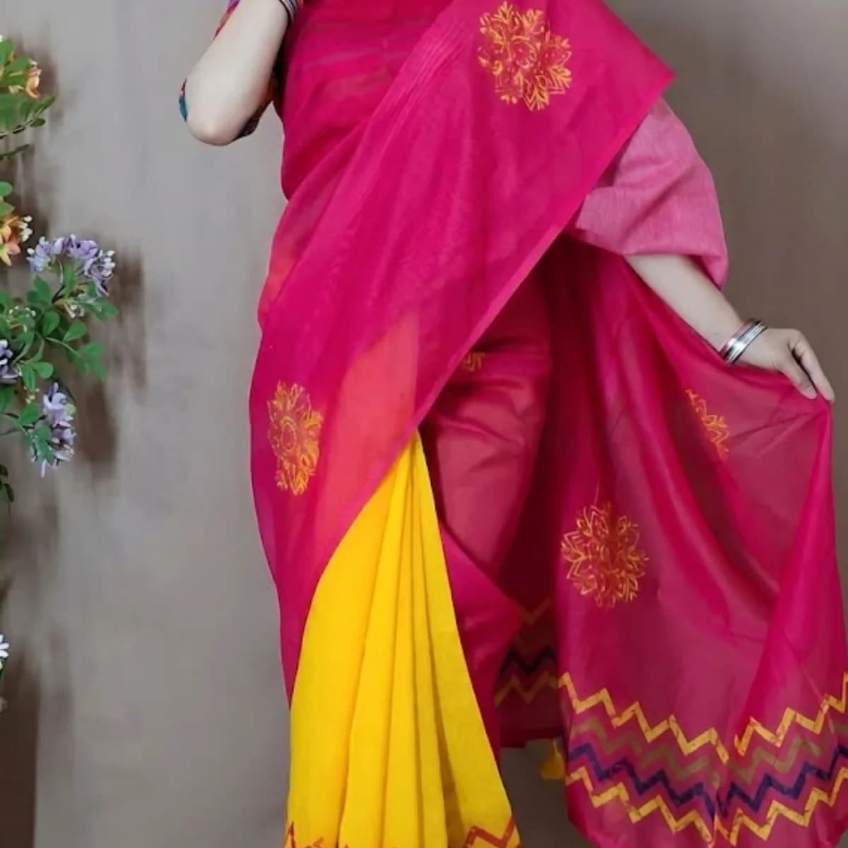 Half silk saree — view 7