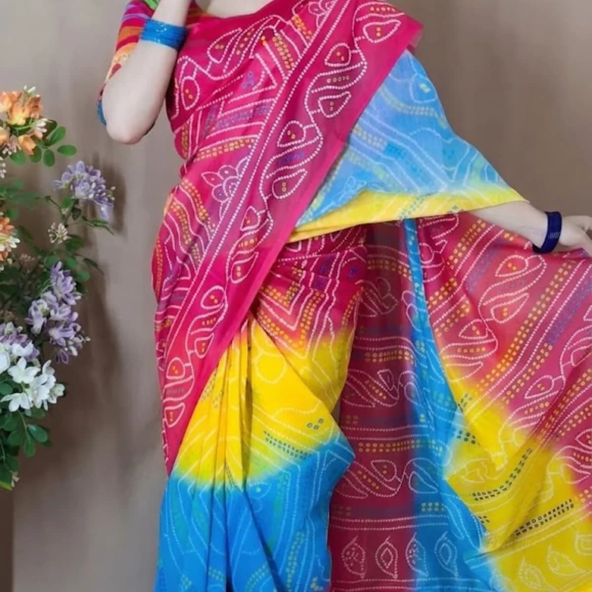 Half silk saree — view 8